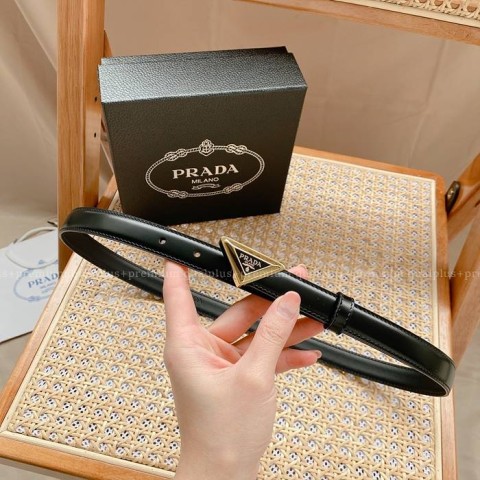 프라다 삼각 로고 벨트 2cm
